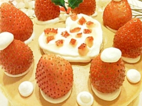 ホットケーキＤＥ苺ケーキ♪